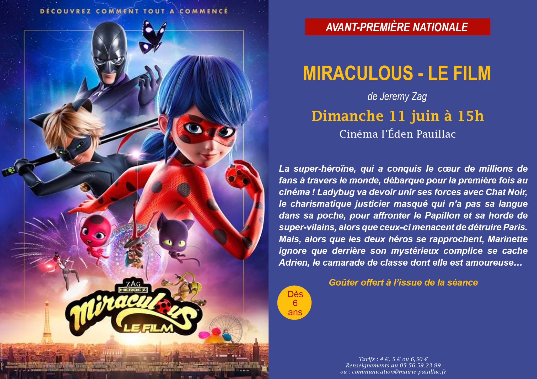 Miraculous: Ladybug & Cat Noir, the Movie (2023) DVD Cover 